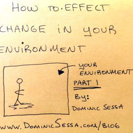 How To Effect Change In Your Environment. How to Visualize Part 1.